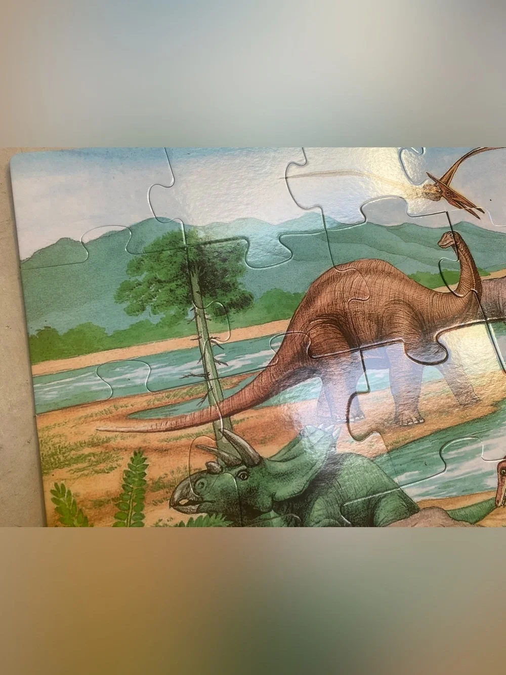 Melissa & Doug Dinosaurs Puzzle, 48 Piece Large Floor Puzzle, Like New